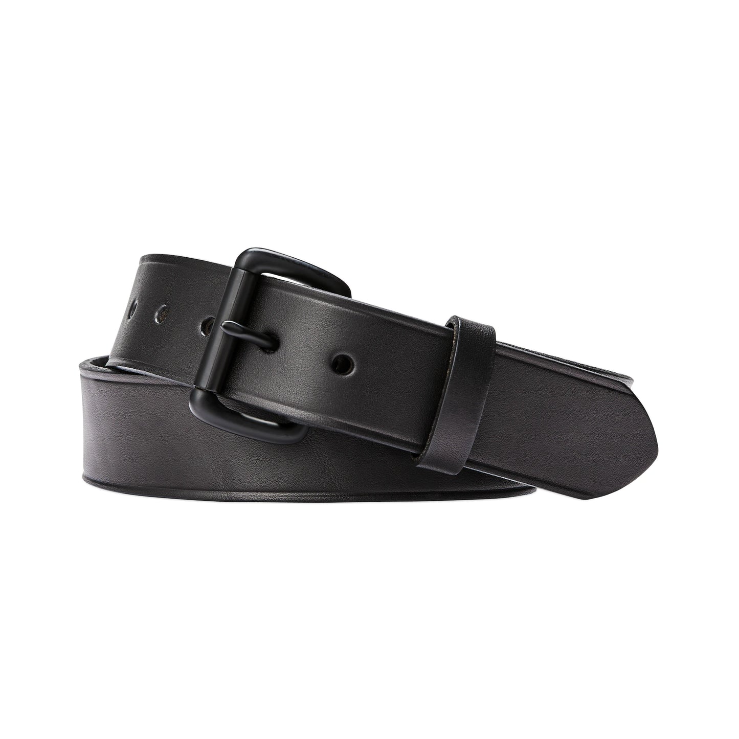 FILSON 1 1/2" BRIDLE LEATHER BELT - BLACK/BLACK