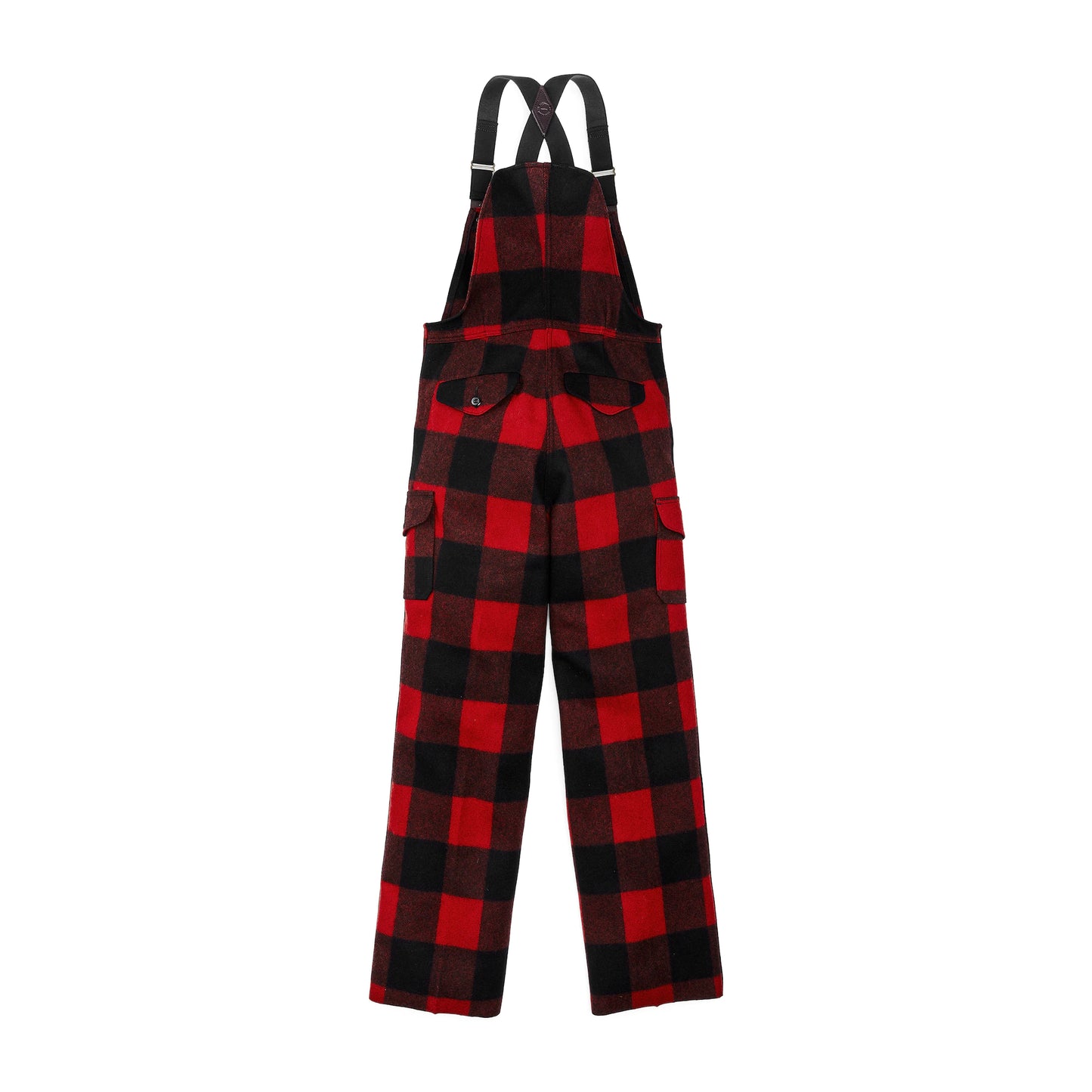 FILSON MACKINAW WOOL BIBS - Red/Black Buffalo Check