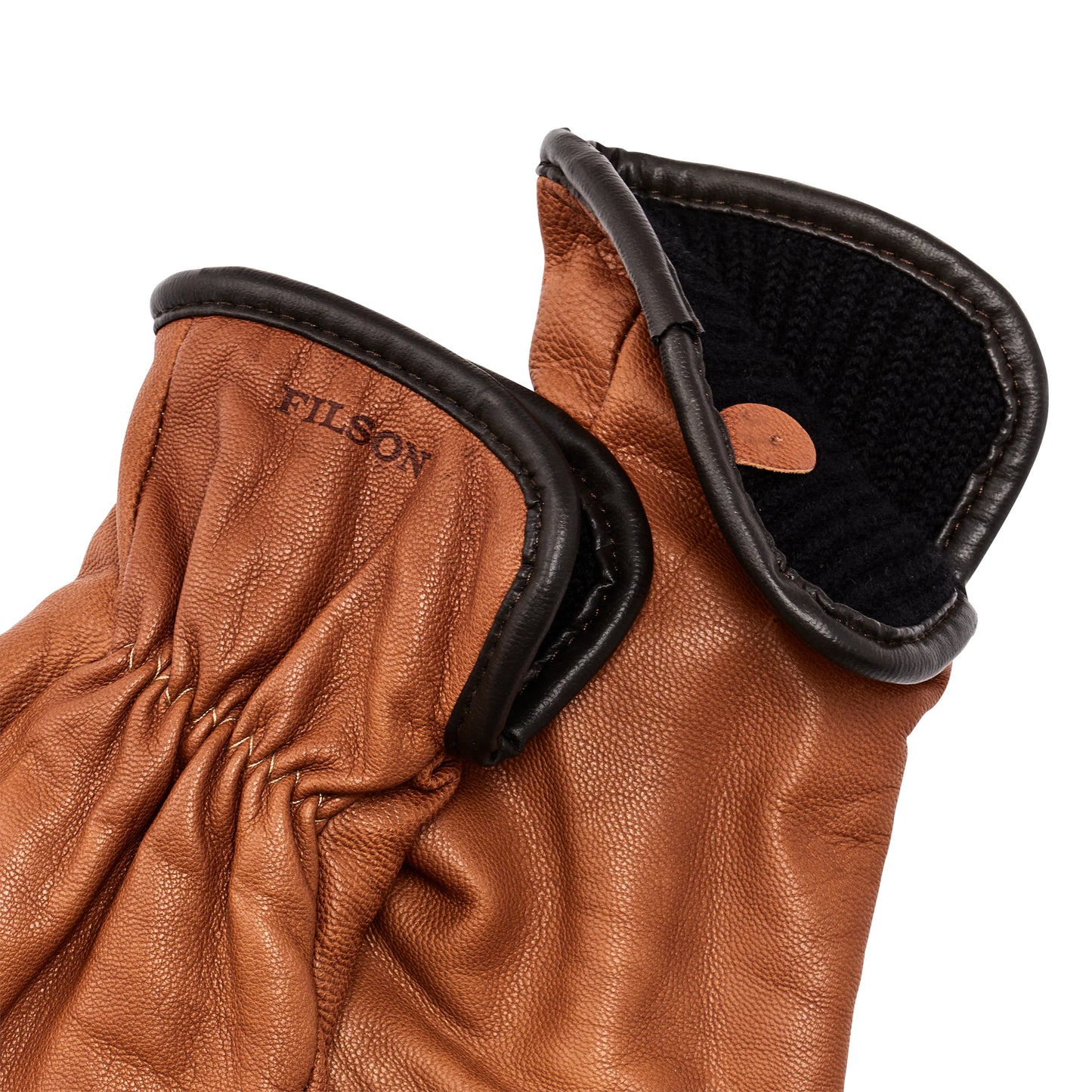 FILSON ORIGINAL LINED GOATSKIN GLOVES - SADDLE