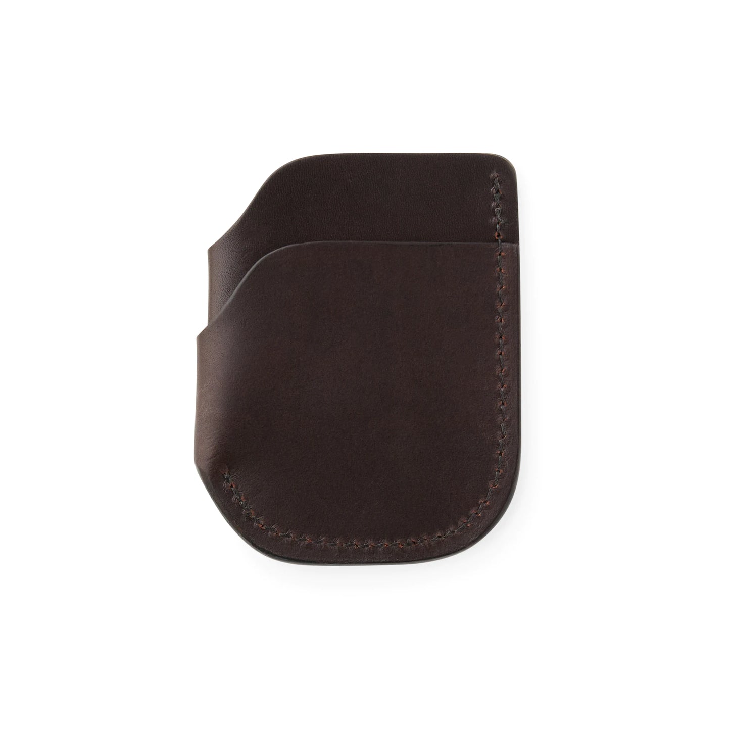 FILSON BRIDLE LEATHER FRONT POCKET CASH & CARD CASE - BROWN