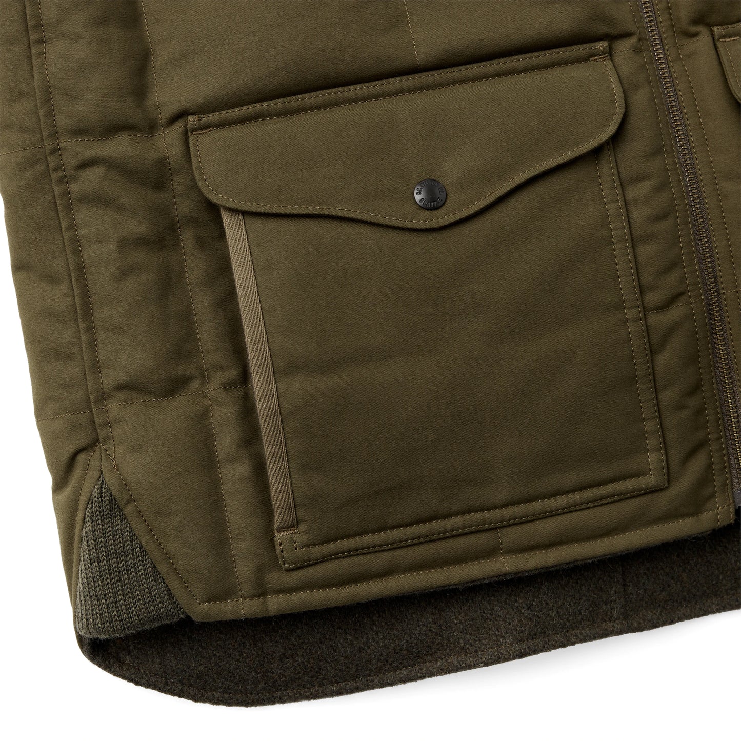 FILSON BUCKLAND DOWN VEST - FOREST GREEN