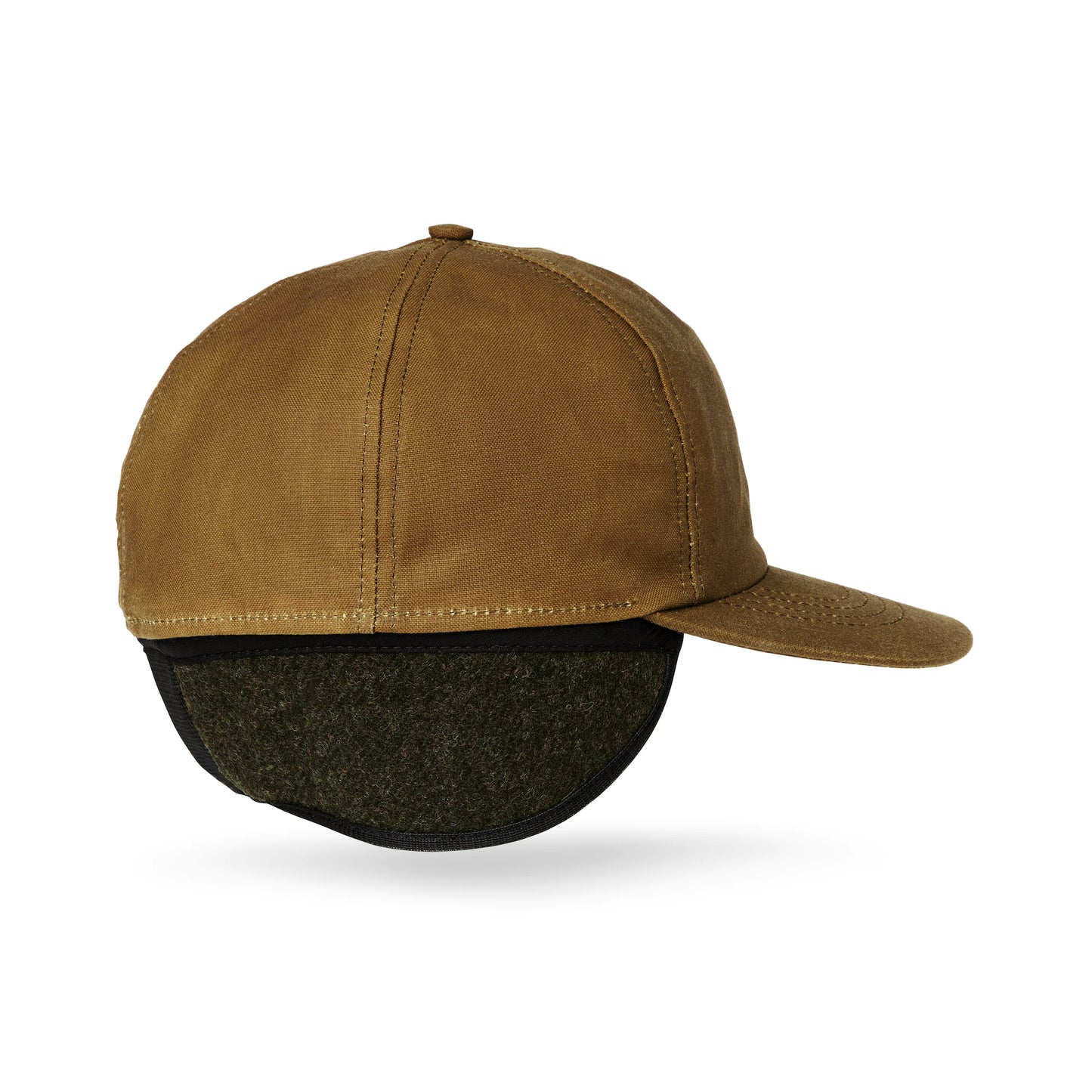 FILSON INSULATED TIN CLOTH CAP OTTER GREEN - DARK TAN