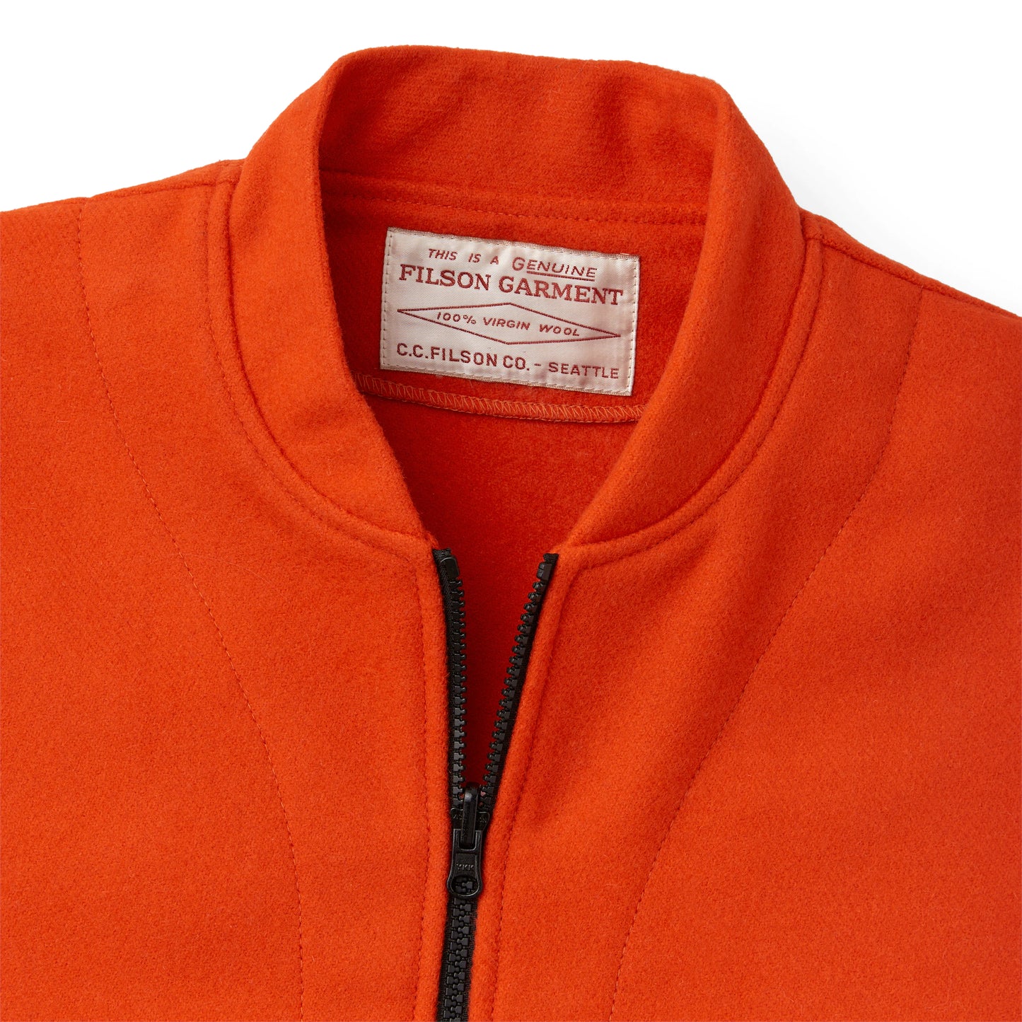 FILSON MACKINAW WOOL VEST LINER - FLAME