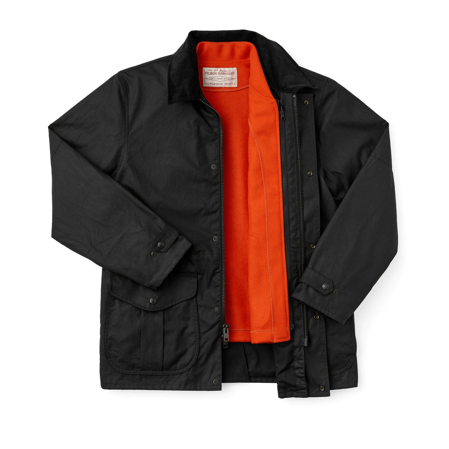 FILSON MACKINAW WOOL VEST LINER - FLAME