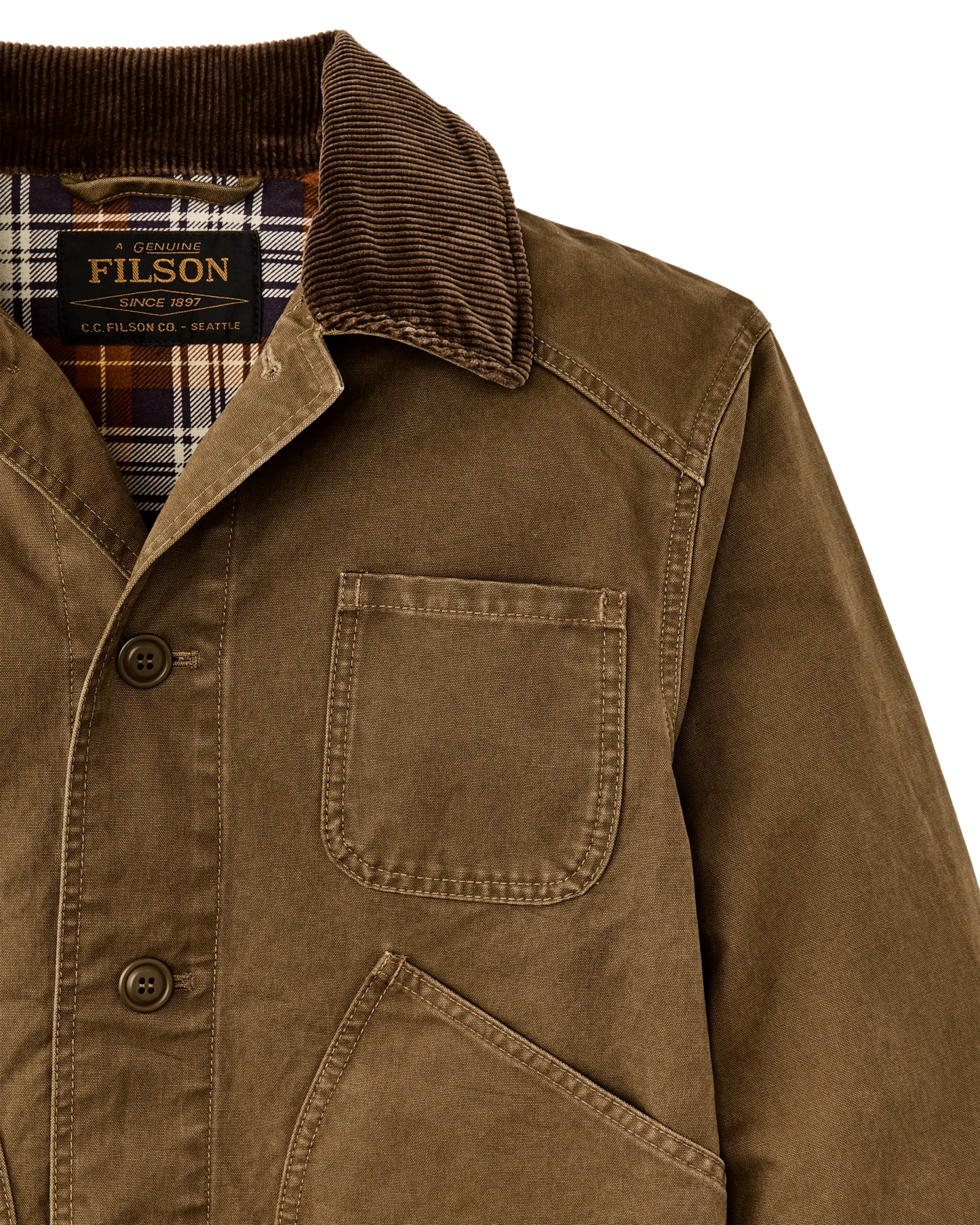 FILSON CANVAS OUTFITTER JACKET - KANGAROO