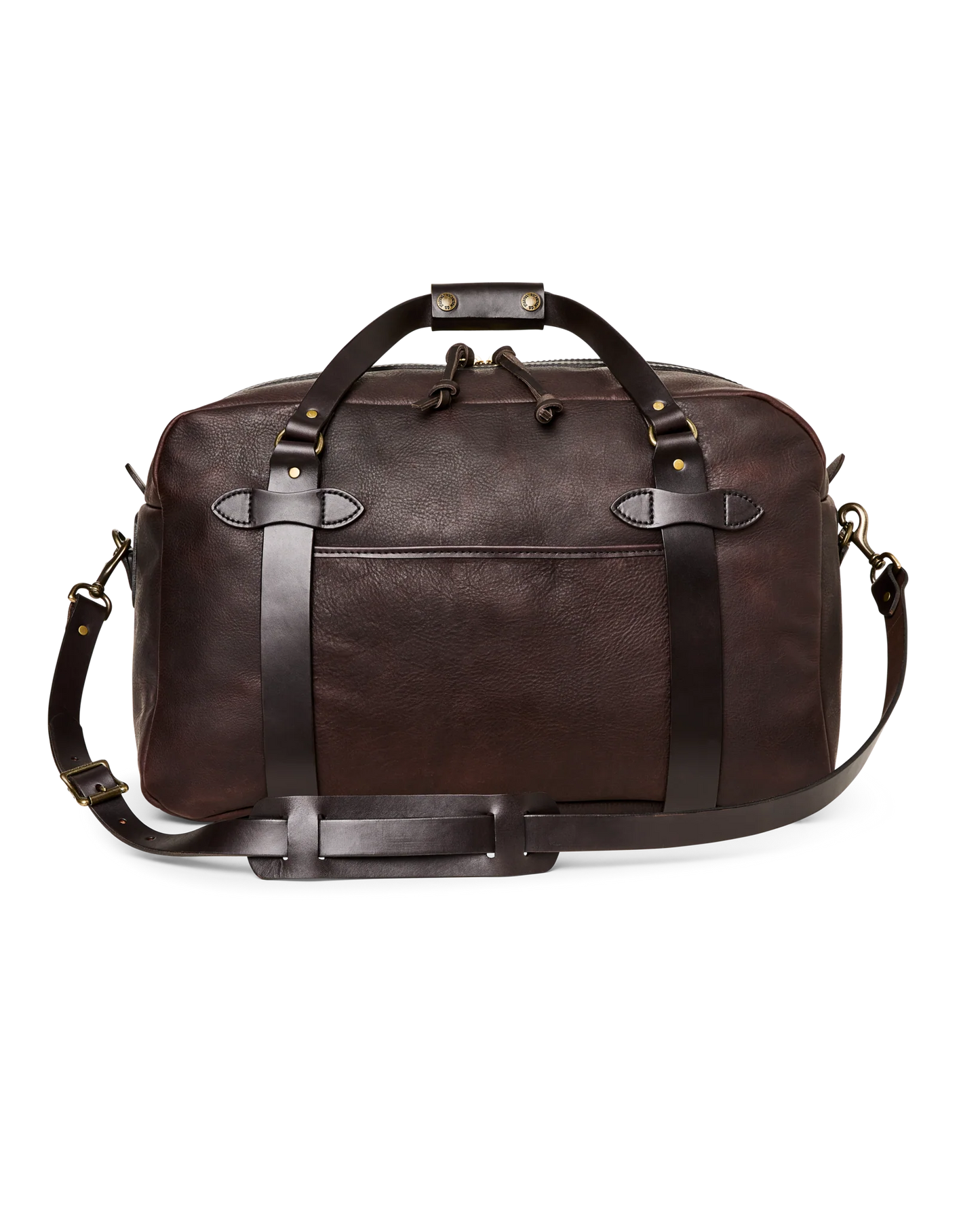 FILSON HERITAGE LEATHER MEDIUM DUFFLE BAG - BALLARD BROWN