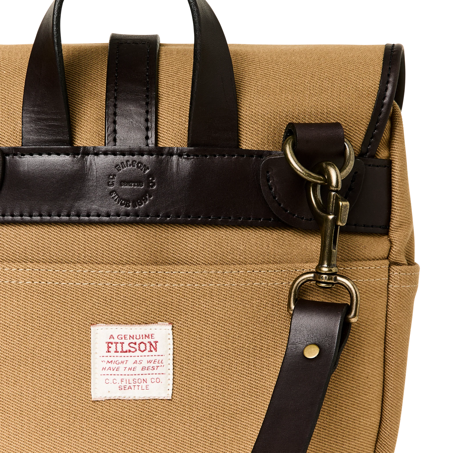 FILSON SMALL RUGGED TWILL FIELD BAG - TAN