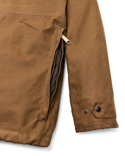 FILSON LINED TIN CLOTH FIELD JACKET - DARK TAN
