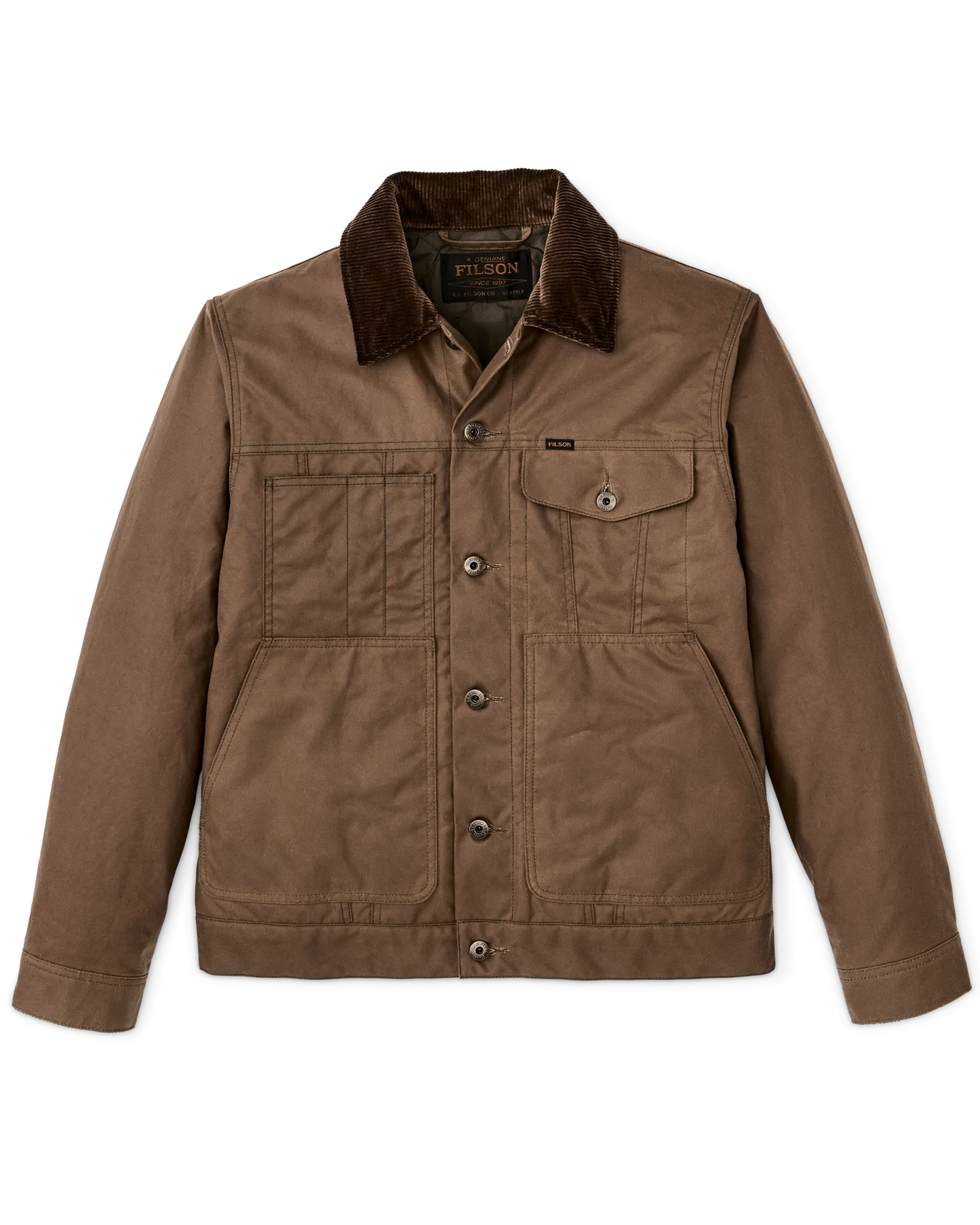 FILSON INSULATED SHORT CRUISER - DARK BROWN