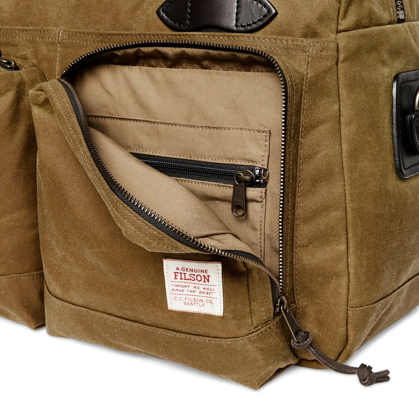 FILSON 48-HOUR TIN CLOTH DUFFLE BAG - DARK TAN