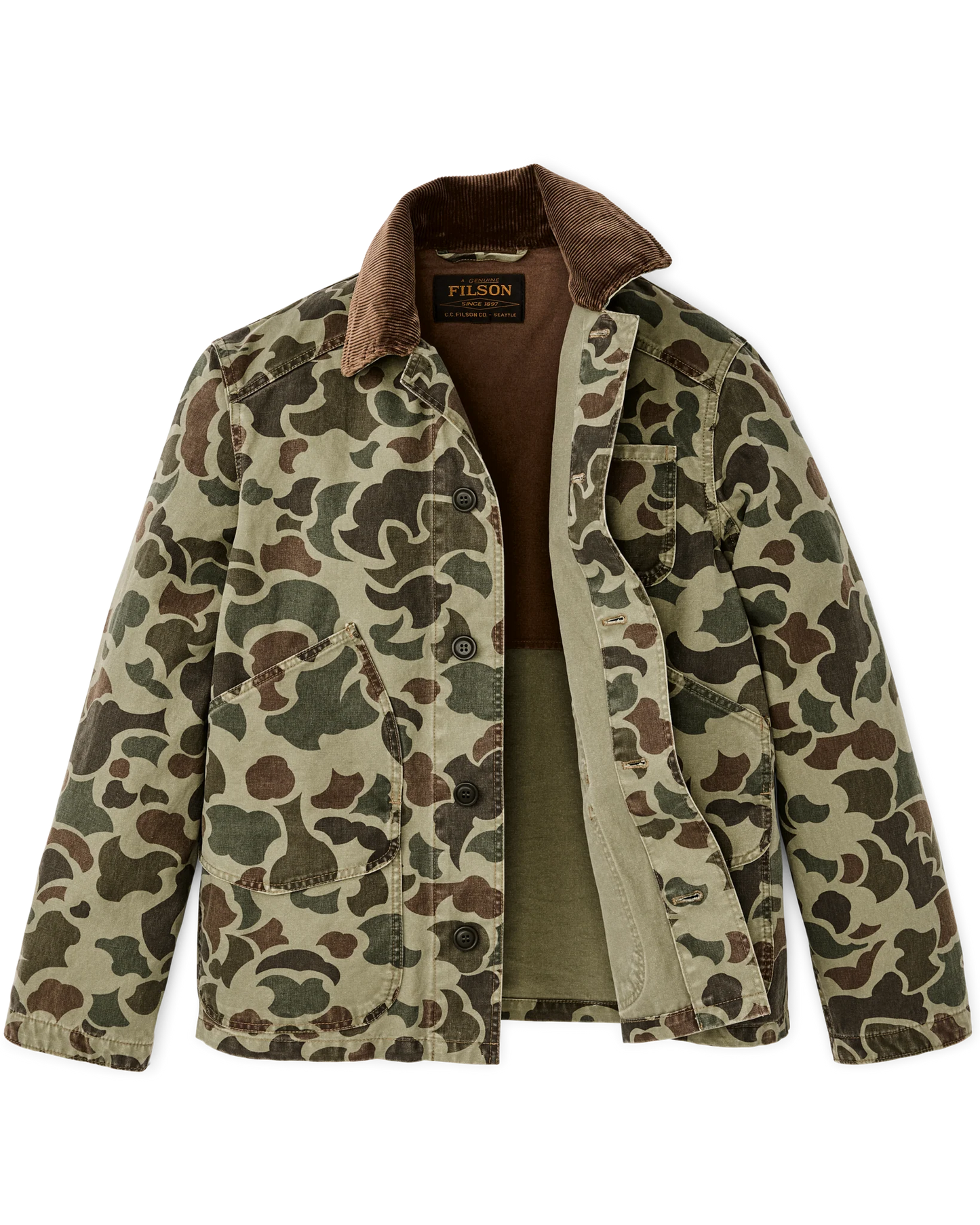 FILSON CANVAS OUTFITTER JACKET - TUNDRA SHRUB CAMO