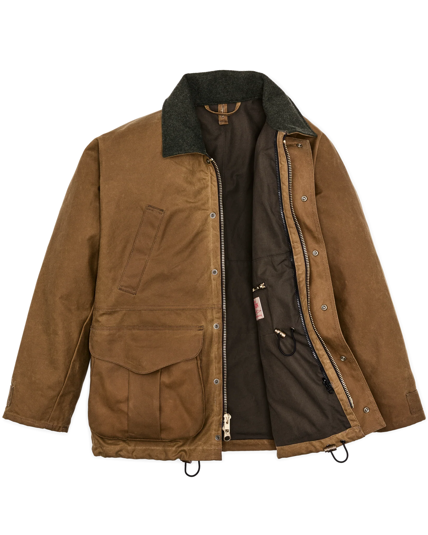 FILSON LINED TIN CLOTH FIELD JACKET - DARK TAN