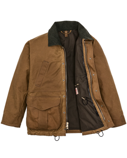 FILSON LINED TIN CLOTH FIELD JACKET - DARK TAN