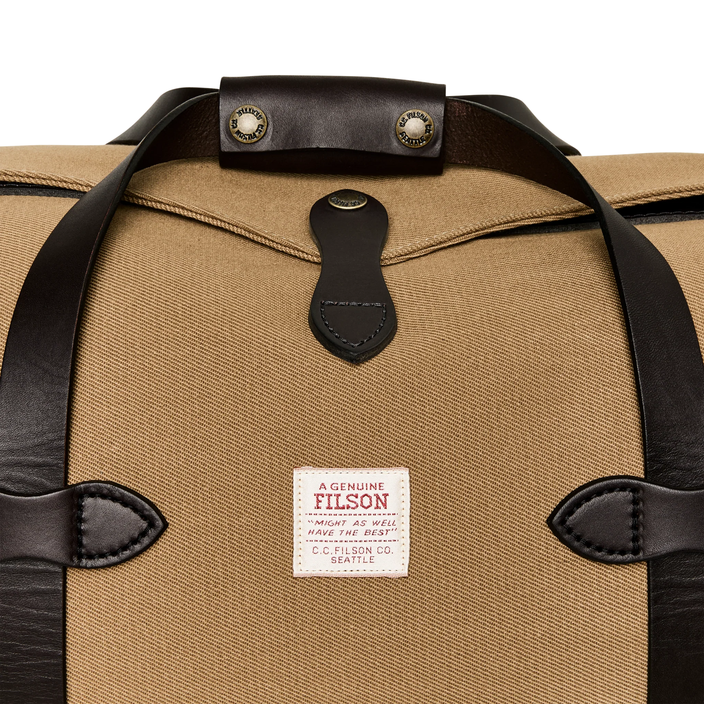 FILSON SMALL RUGGED TWILL DUFFLE BAG - TAN