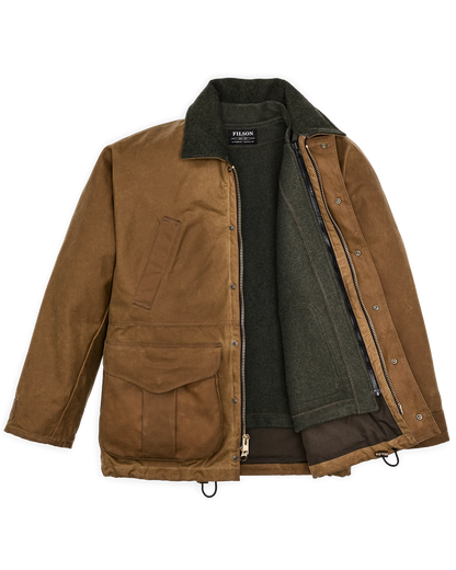 FILSON LINED TIN CLOTH FIELD JACKET - DARK TAN