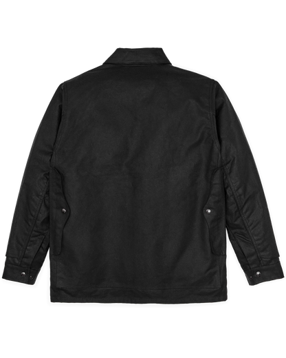 FILSON LINED TIN CLOTH CRUISER JACKET - BLACK