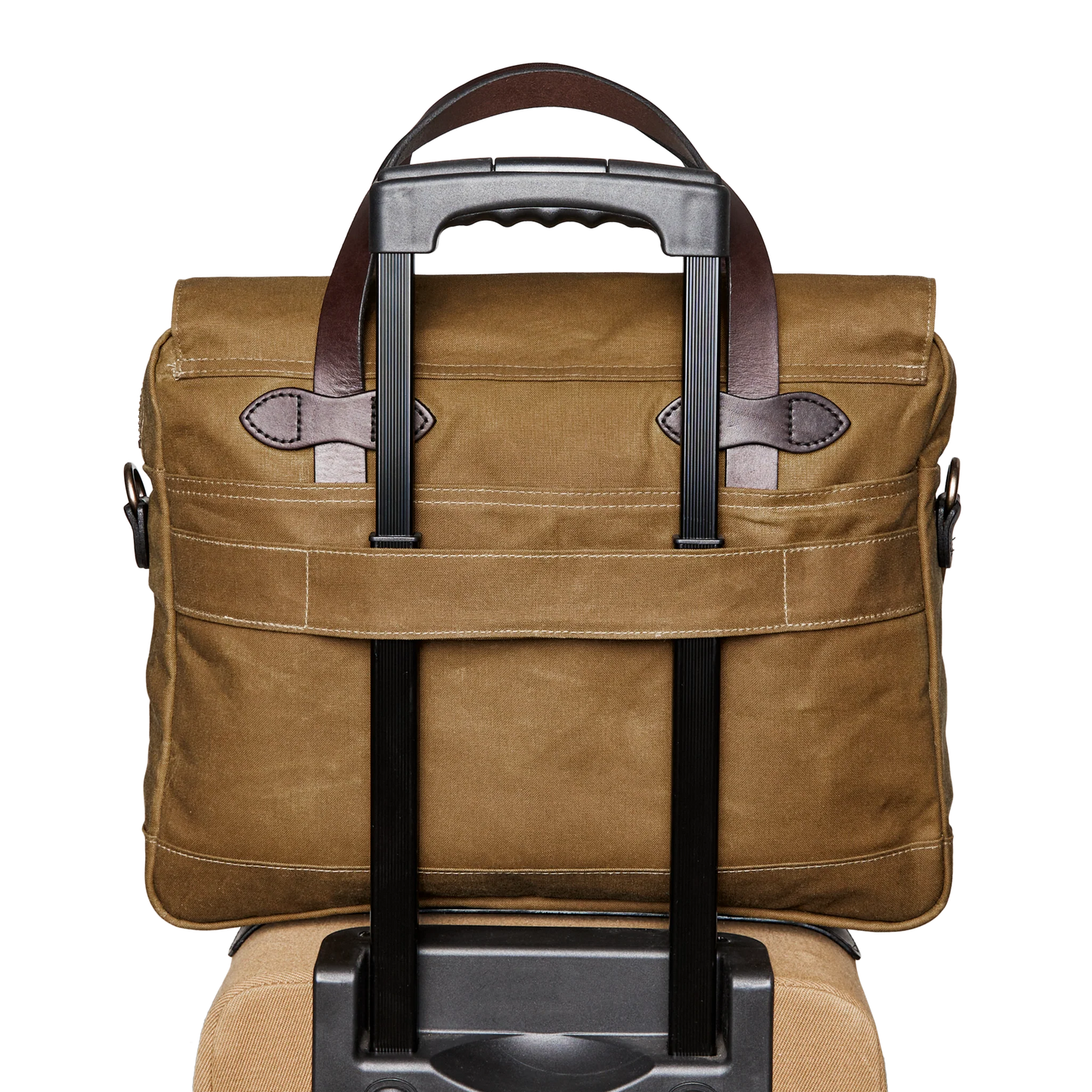 FILSON 24-HOUR TIN CLOTH BRIEFCASE - DARK TAN