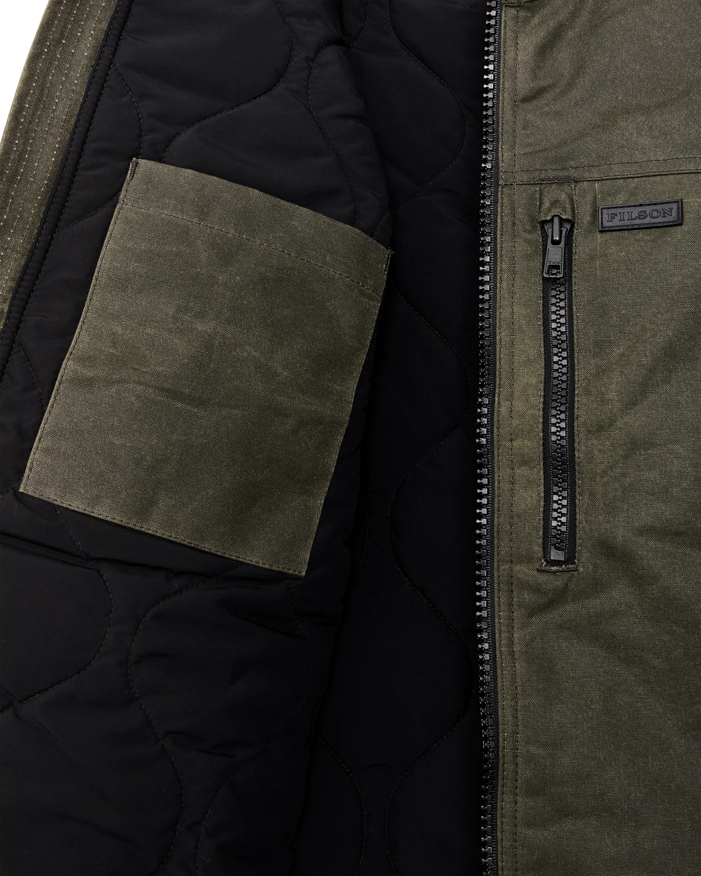 FILSON TIN CLOTH PRIMALOFT® VEST - OTTER GREEN