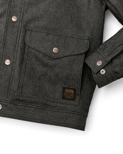 WRANGLER X FILSON DENIM WORK JACKET - BLACK