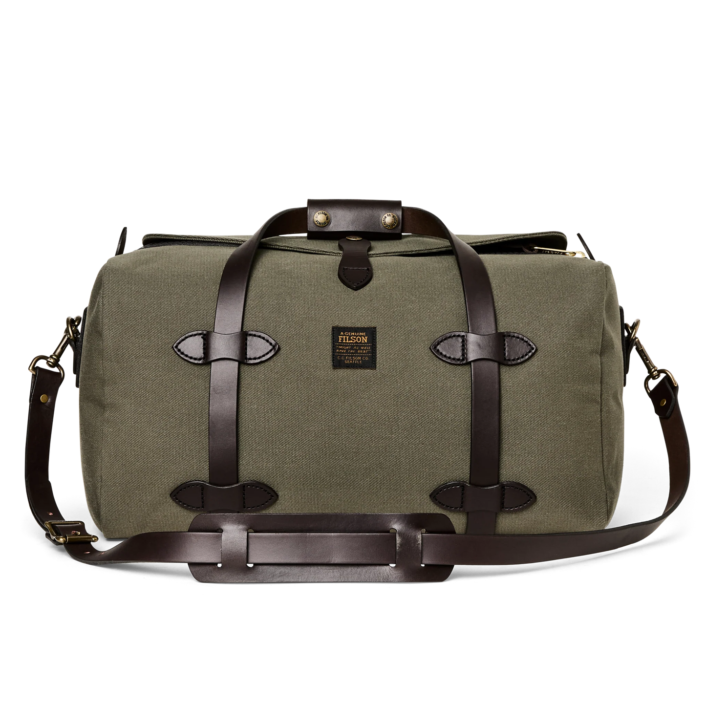 FILSON SMALL RUGGED TWILL DUFFLE BAG - Otter Green