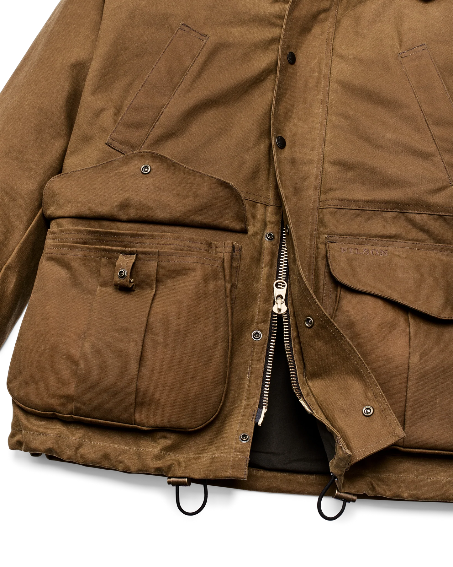 FILSON LINED TIN CLOTH FIELD JACKET - DARK TAN