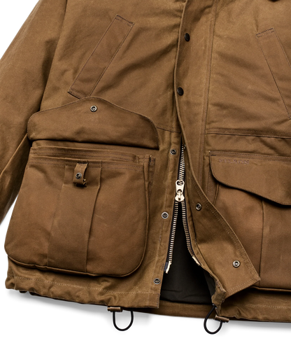 FILSON LINED TIN CLOTH FIELD JACKET - DARK TAN