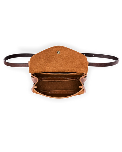 FILSON SUEDE LEATHER CONVERTIBLE FIELD BAG - SADDLE LEATHER