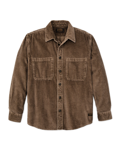 FILSON 6-WALE CORDUROY SHIRT - BROWN