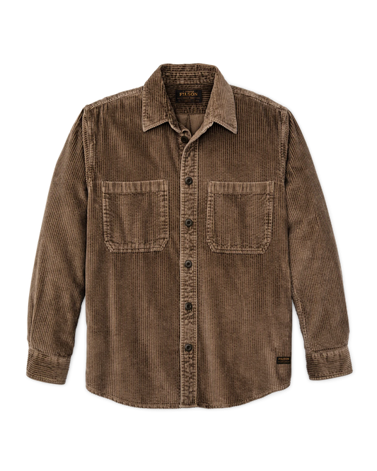FILSON 6-WALE CORDUROY SHIRT - BROWN