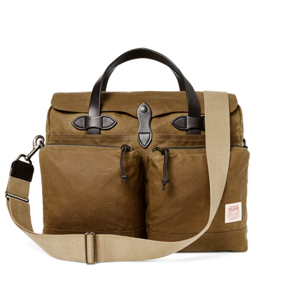 FILSON 24-HOUR TIN CLOTH BRIEFCASE - DARK TAN