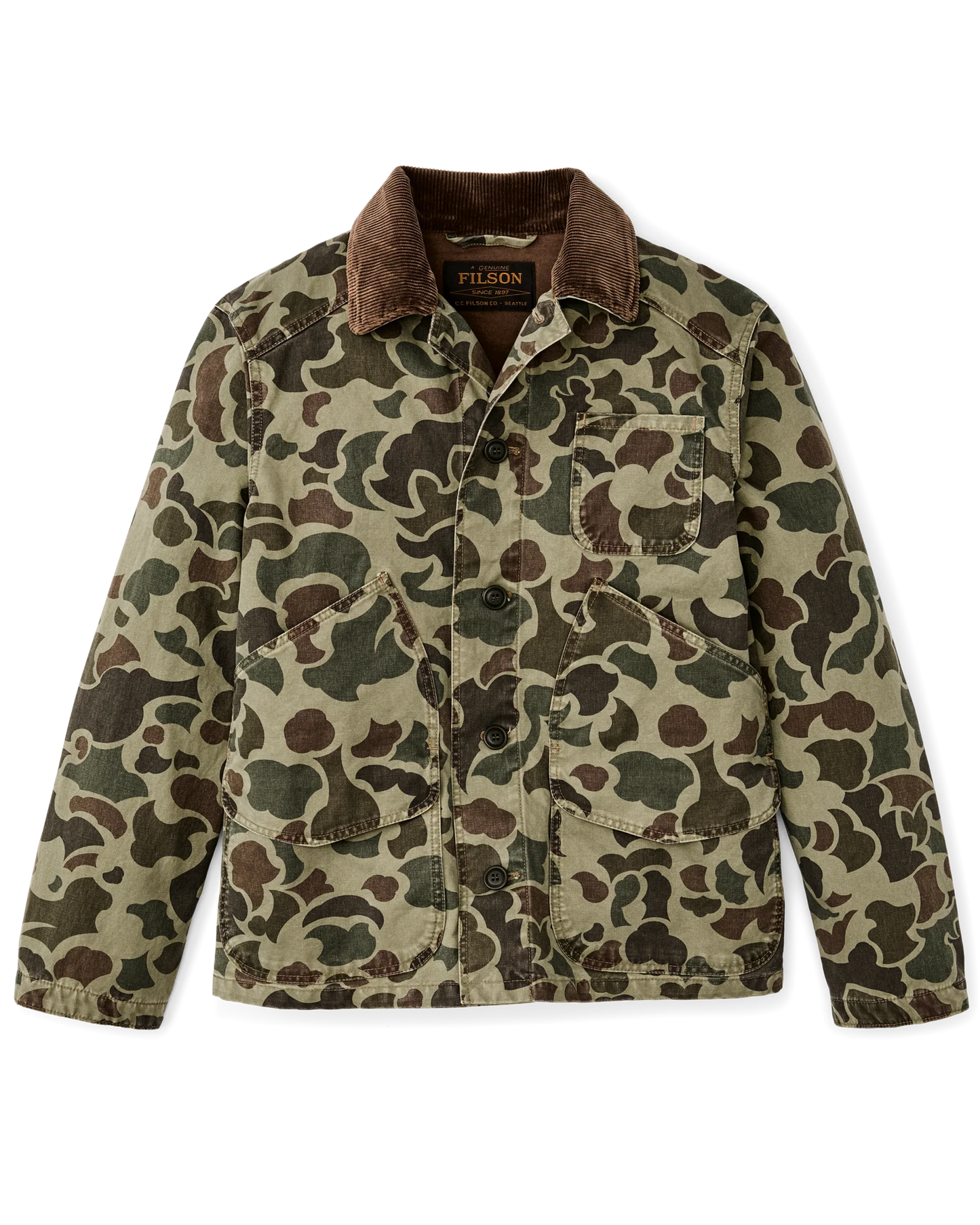FILSON CANVAS OUTFITTER JACKET - TUNDRA SHRUB CAMO