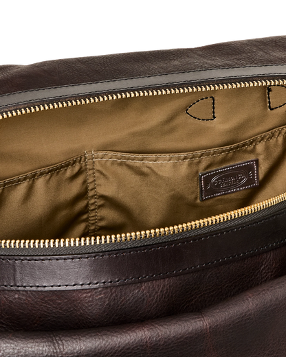 FILSON HERITAGE LEATHER MEDIUM DUFFLE BAG - BALLARD BROWN