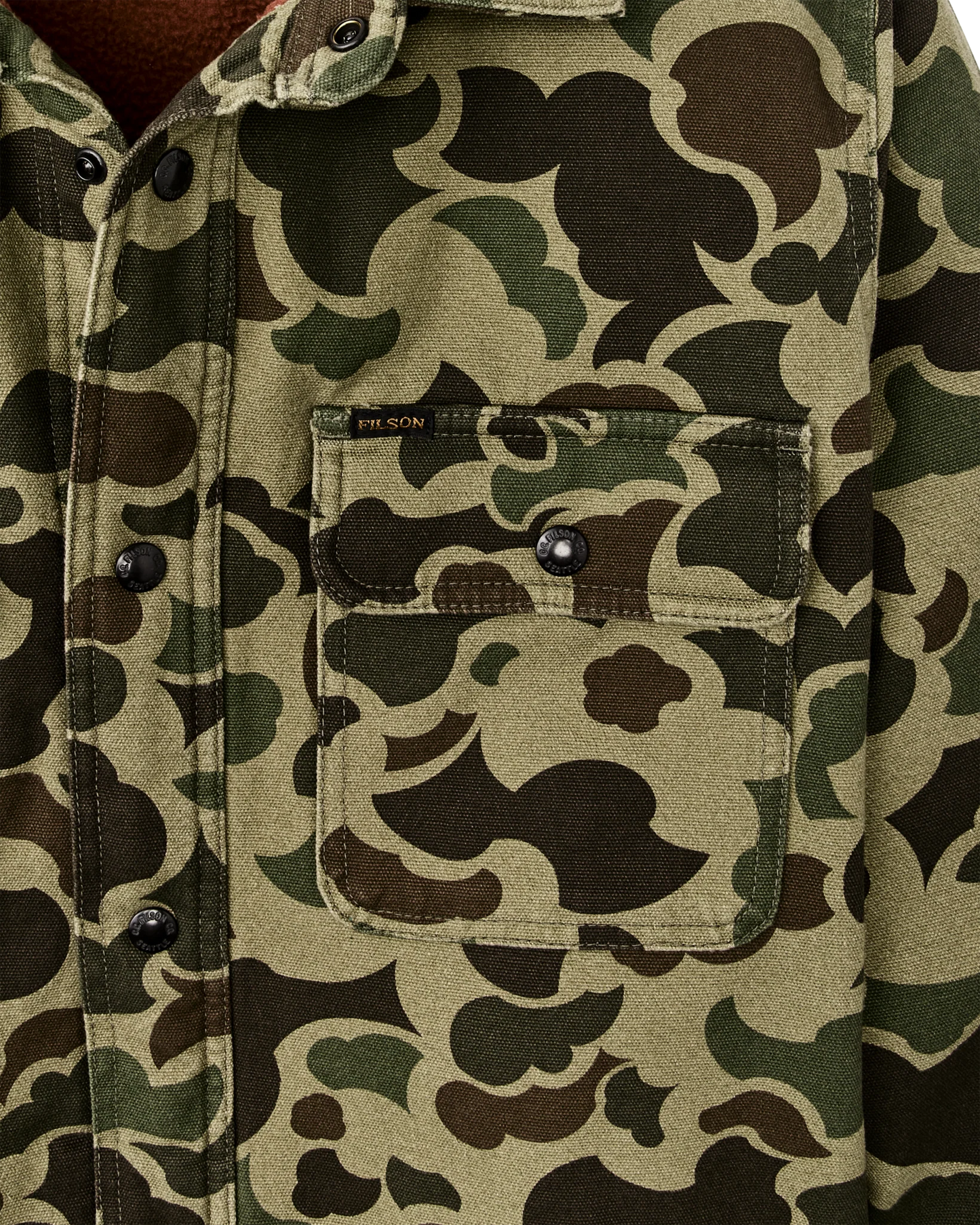FILSON FLEECE LINED JAC-SHIRT - TUNDRA SHRUB CAMO