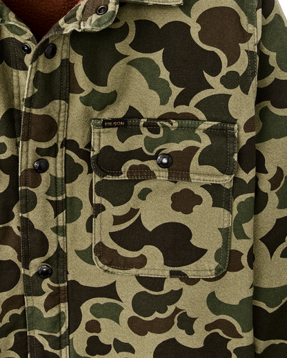 FILSON FLEECE LINED JAC-SHIRT - TUNDRA SHRUB CAMO