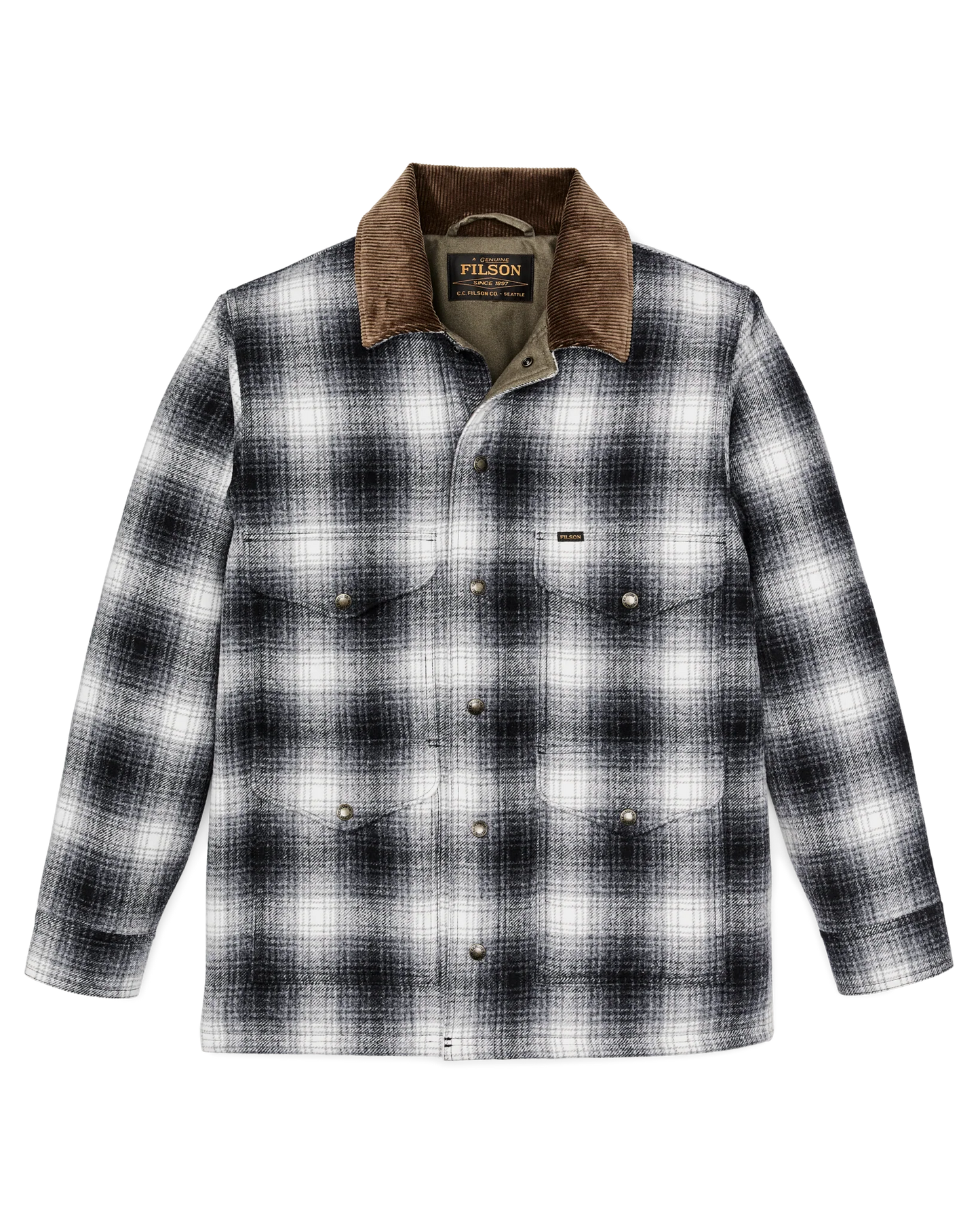FILSON SPOKANE INSULATED CRUISER JACKET - CHARCOAL OMBRE