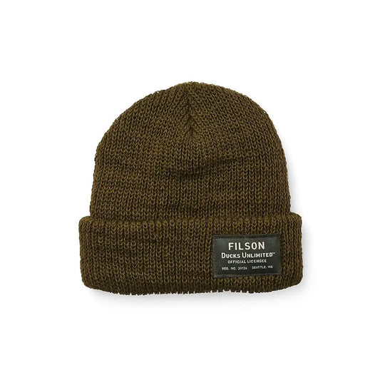 FILSON DUCKS UNLIMITED WATCH CAP BEANIE - OLIVE