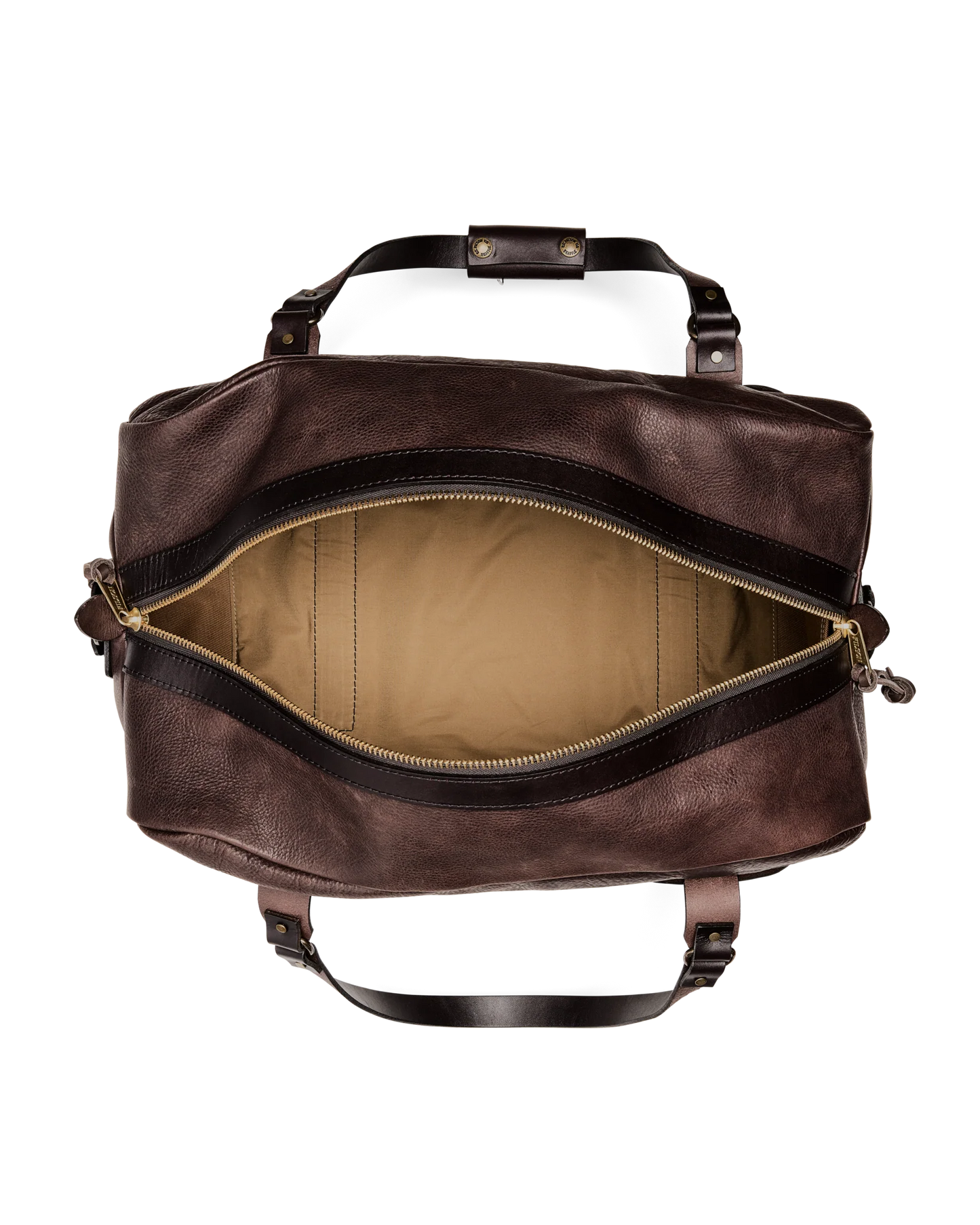 FILSON HERITAGE LEATHER MEDIUM DUFFLE BAG - BALLARD BROWN