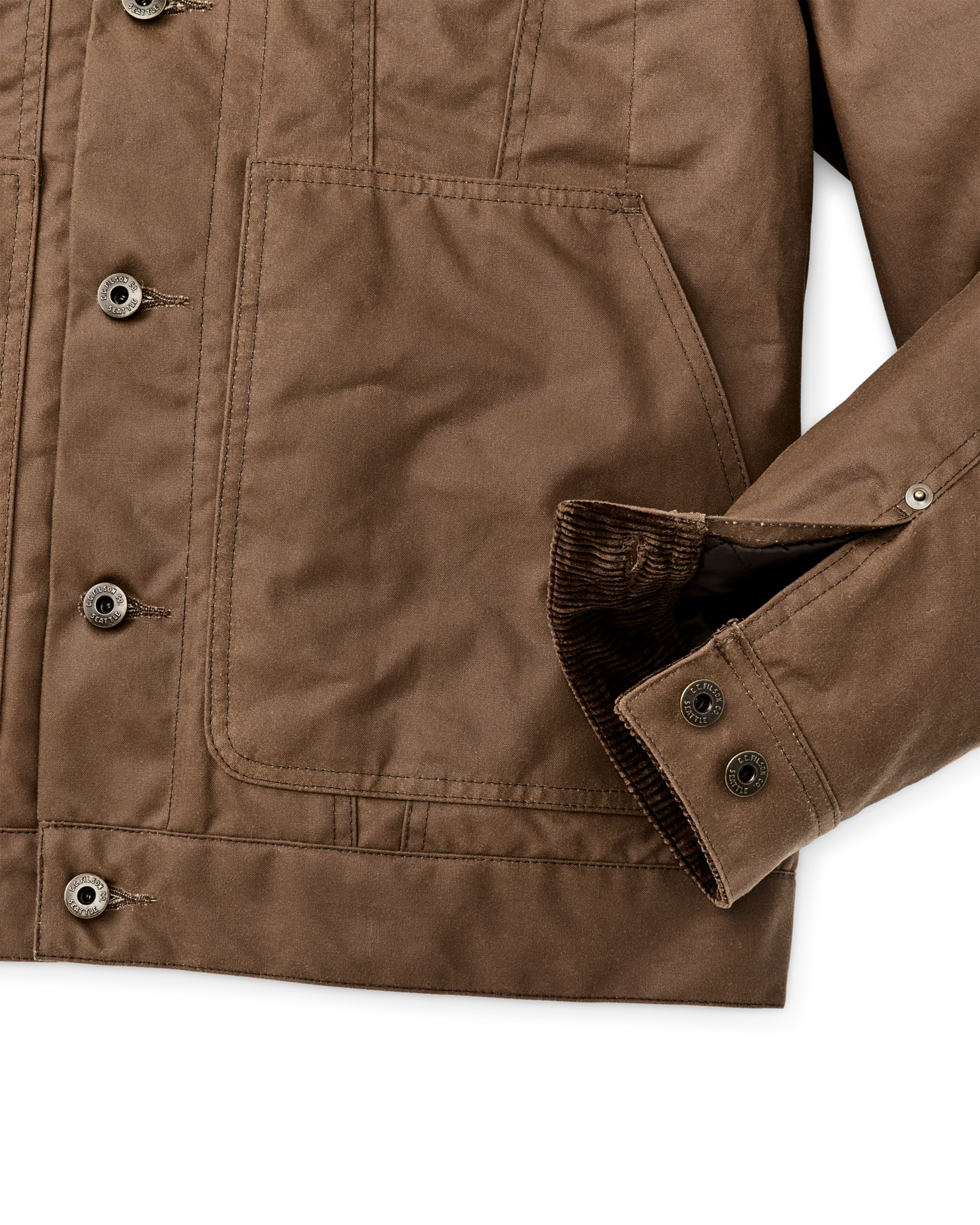 FILSON INSULATED SHORT CRUISER - DARK BROWN