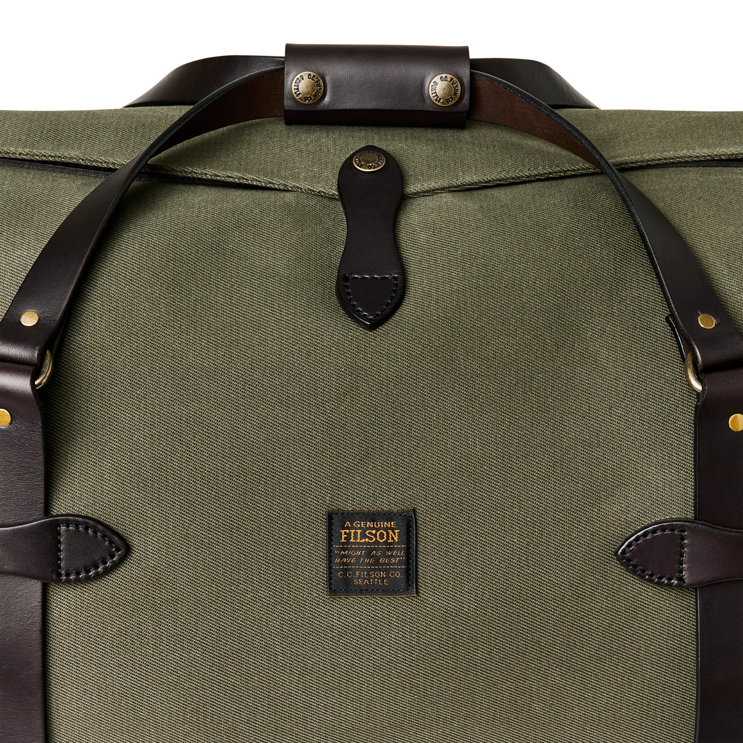 FILSON LARGE RUGGED TWILL DUFFLE BAG - Otter Green