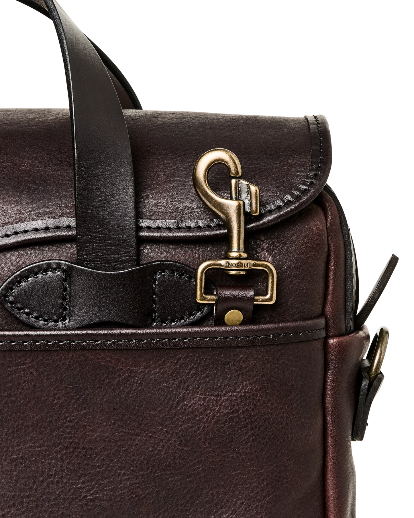 FILSON HERITAGE LEATHER JOURNEYMAN ORIGINAL BRIEFCASE - BALLARD BROWN