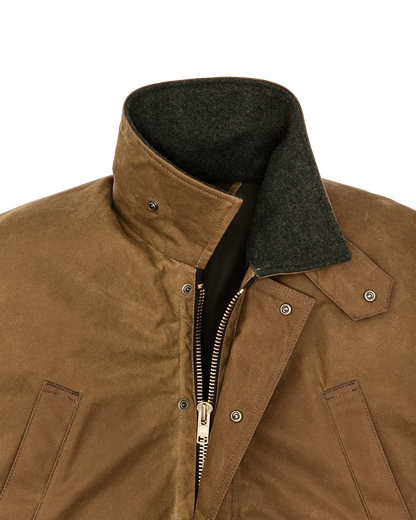 FILSON LINED TIN CLOTH FIELD JACKET - DARK TAN