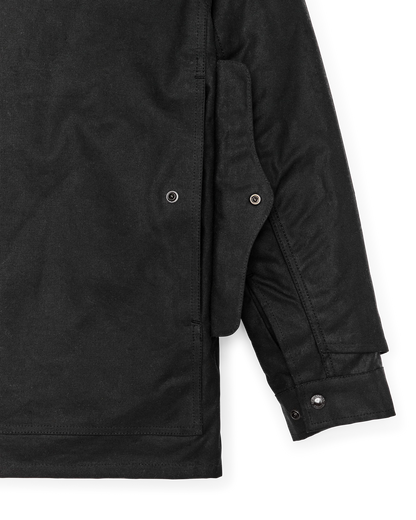 FILSON LINED TIN CLOTH CRUISER JACKET - BLACK