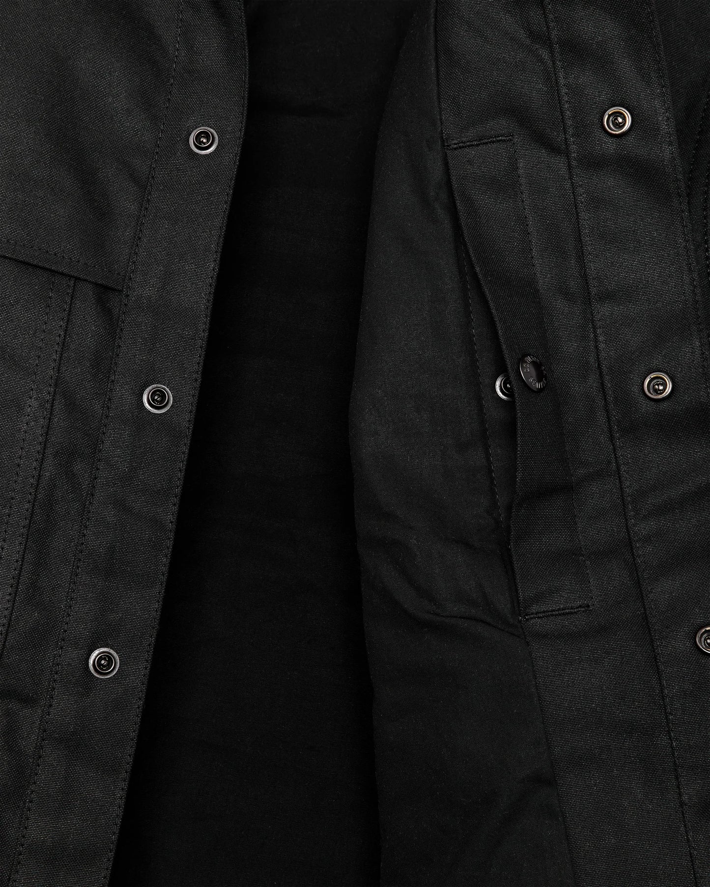 FILSON LINED TIN CLOTH CRUISER JACKET - BLACK