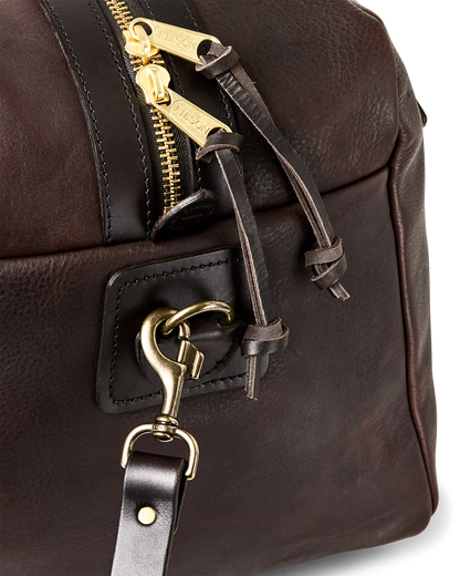 FILSON HERITAGE LEATHER MEDIUM DUFFLE BAG - BALLARD BROWN
