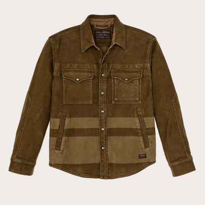 FILSON BEARTOOTH JAC-SHIRT - MARSH OLIVE BLANKET STRIPE