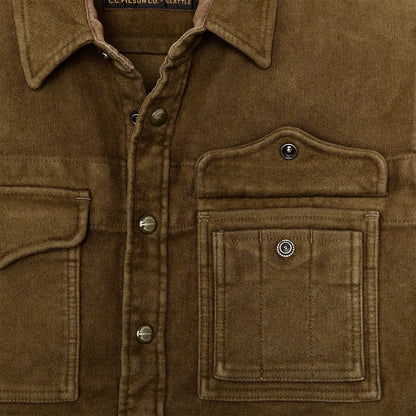 FILSON BEARTOOTH JAC-SHIRT - MARSH OLIVE BLANKET STRIPE