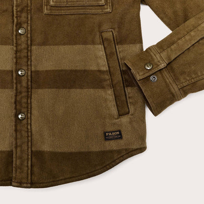 FILSON BEARTOOTH JAC-SHIRT - MARSH OLIVE BLANKET STRIPE