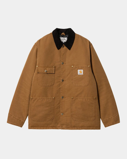 CARHARTT WIP OG CHORE COAT - DEEP HAMILTON BROWN AGED CANVAS