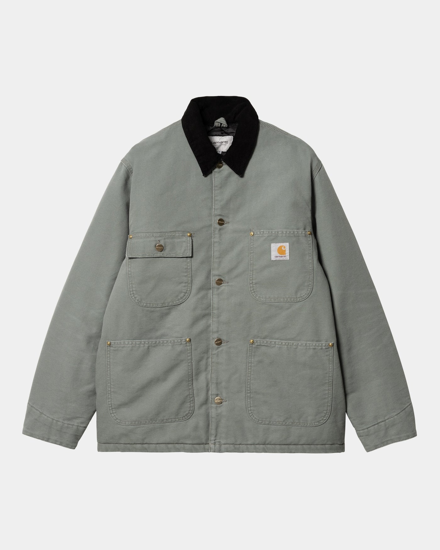 CARHARTT WIP OG CHORE COAT - SMOKE GREEN AGED CANVAS