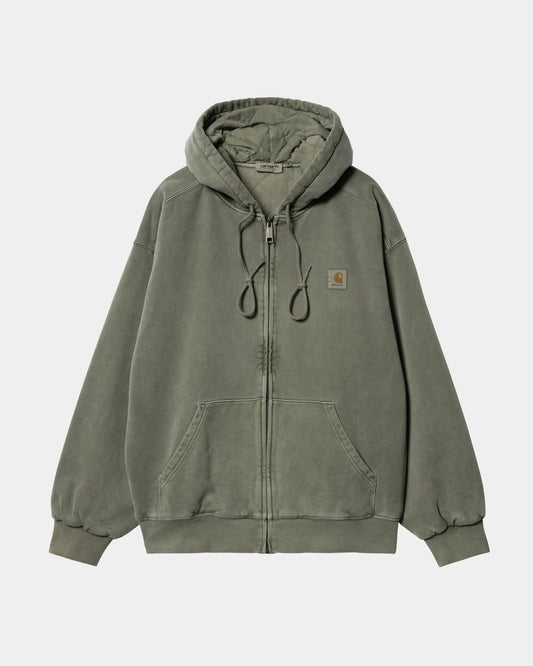 CARHARTT WIP HOODED VISTA JACKET - SMOKE GREEN